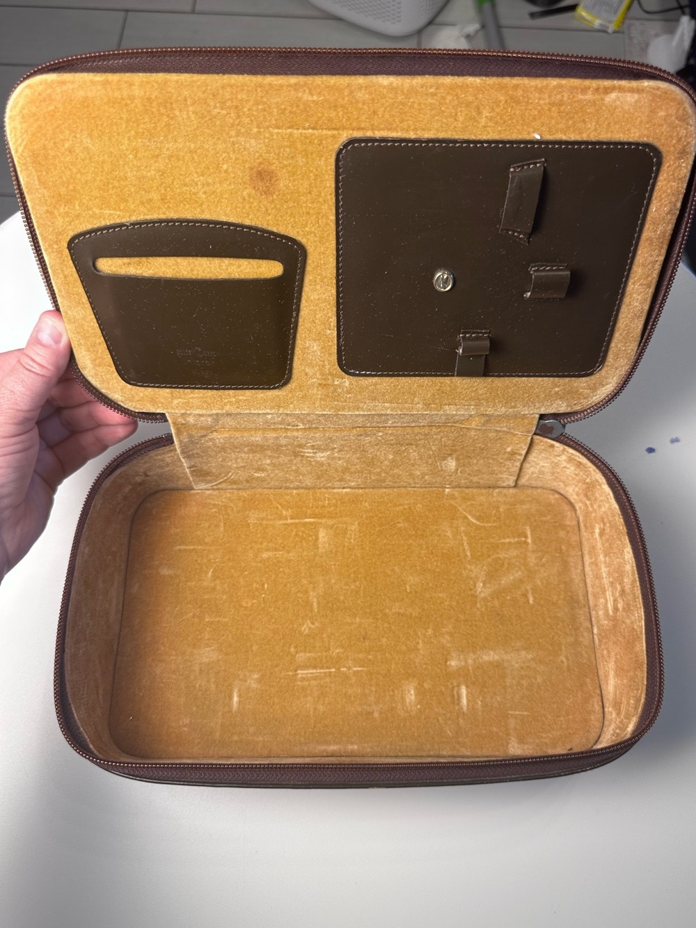 Vintage Hickok Golden Arrow Men’s Leather Travel Accessory Case